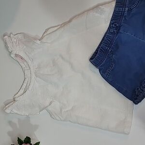 3/$30 SAVANNAH 100% Cotton Ruffle Beautiful + Denim Cotton shorts